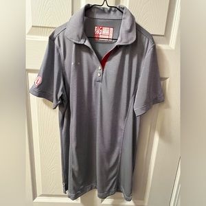 Chick-fil-a Women’s Size Medium Navy Pinstripe Uniform Polo Shirt